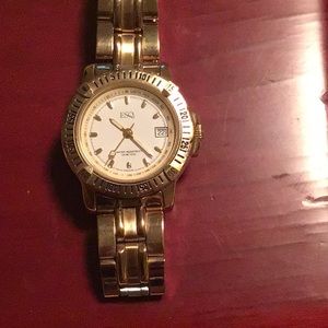 ESQ women’s gold quartz watch